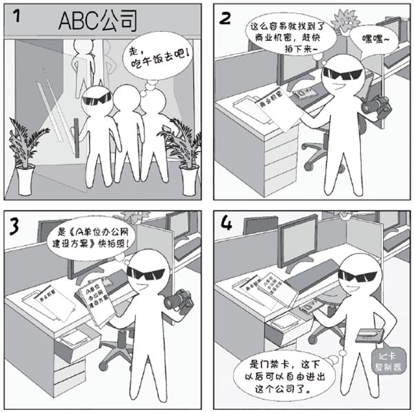 2018國家網絡安全宣傳周系列動漫④辦公區潛藏多少信息泄露風險？以下場景千萬別大意